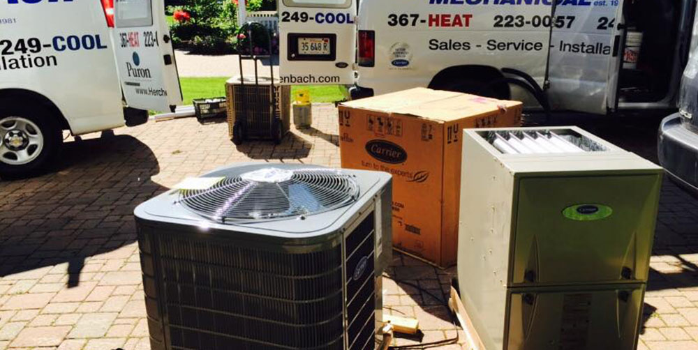 unpacked carrier hvac units